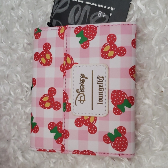 NWT Loungefly Minnie Ears Strawberry set - Picture 7 of 16